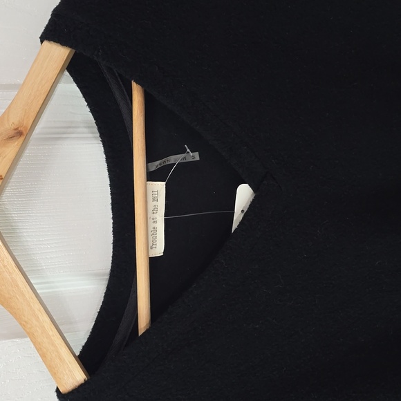 NWT Vintage Lady Carol Chiffon Drop Waist Pleated Shift Dress Black Size 14 - Picture 6 of 17